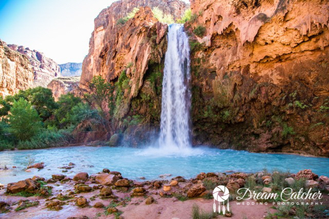 Havasu Falls Wedding, Grand Canyon, P&S 1-1