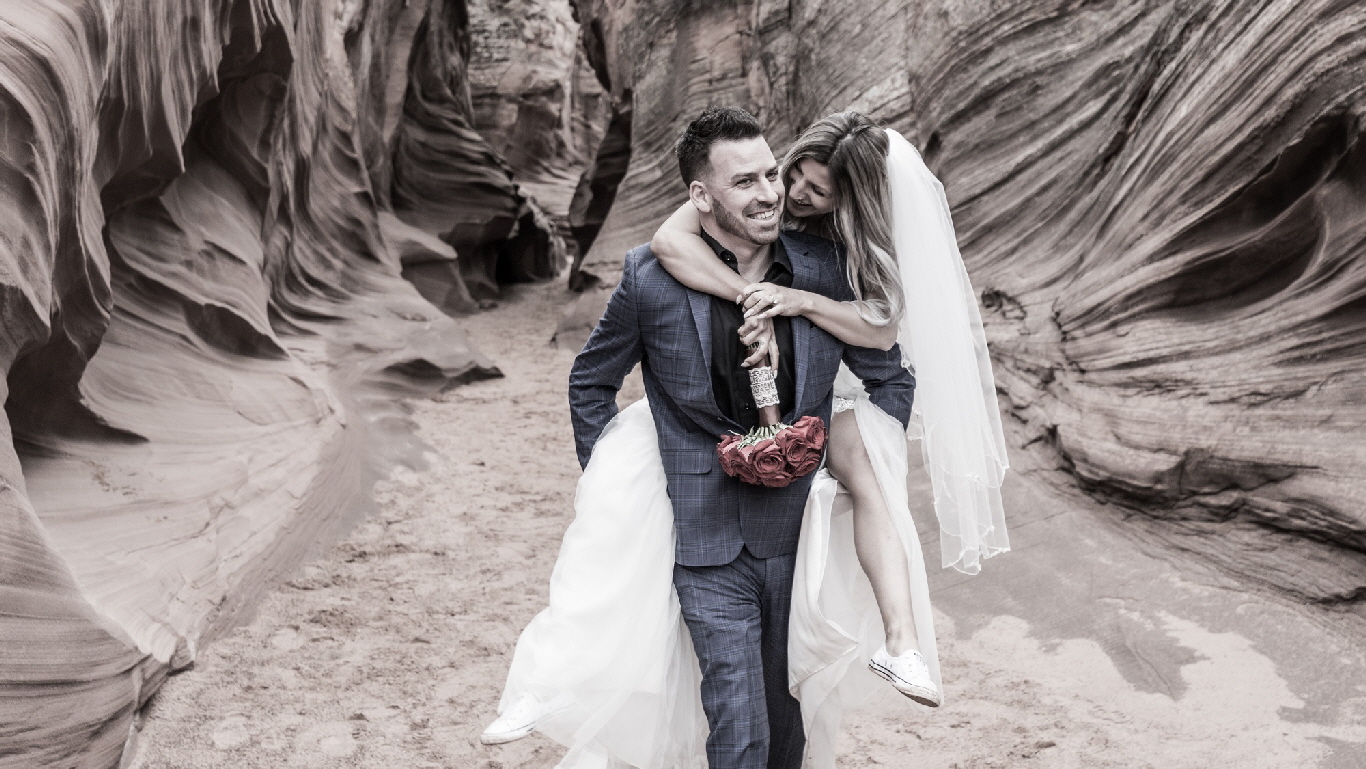 Slot Canyon Wedding 2000