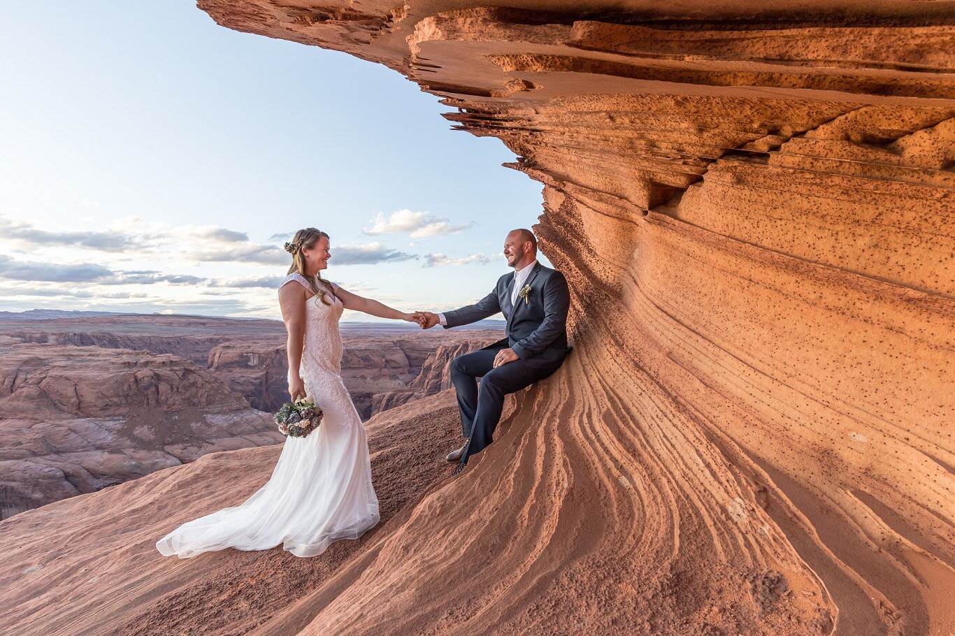 Horseshoe bend Alcove Wedding1366
